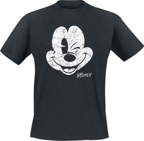 Mickey & Minnie Mouse Since Beaten Face Tričko černá