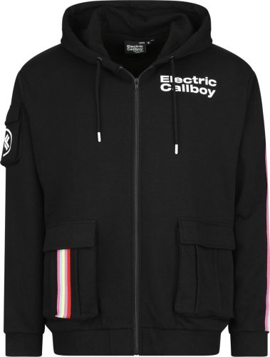 Electric Callboy EMP Signature Collection - Oversize Mikina s kapucí na zip černá