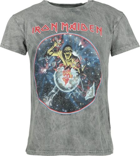 Iron Maiden The Beast On The Run - World Peace Tour `83 Tričko šedá