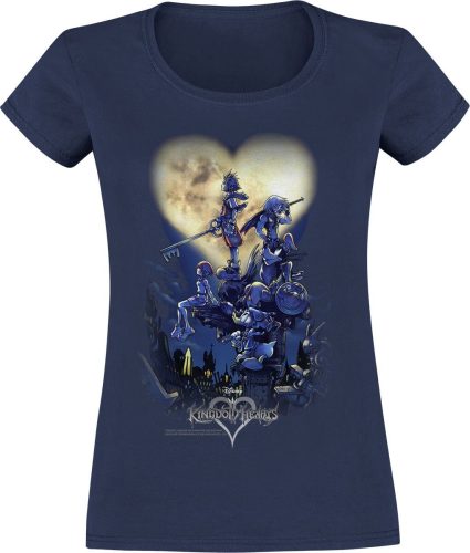 Kingdom Hearts Poster Dámské tričko námořnická modrá