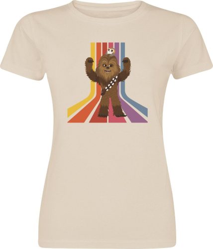 Star Wars Chewbacca - Rainbow Dámské tričko písková