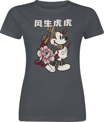 Mickey & Minnie Mouse Japanese Rose Dámské tričko šedá