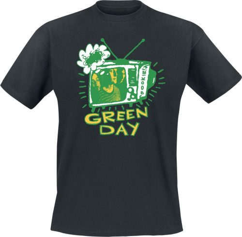 Green Day Longview TV Tričko černá
