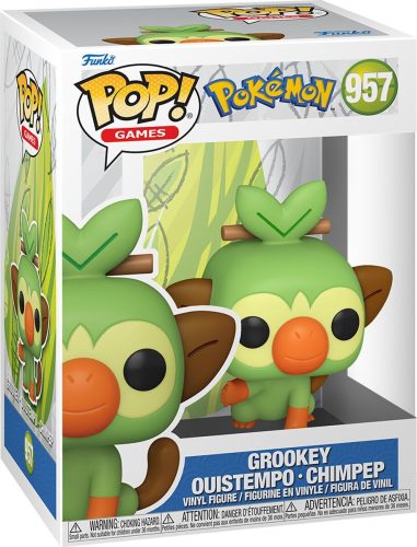 Pokémon Vinylová figurka č.957 Grookey - Ouistempo - Chimpep Sberatelská postava vícebarevný