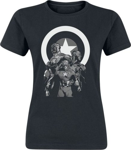 Captain America Trio Dámské tričko černá