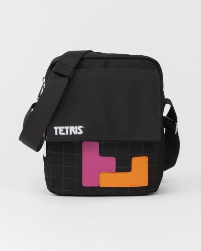 Tetris Blocks Taška pres rameno černá