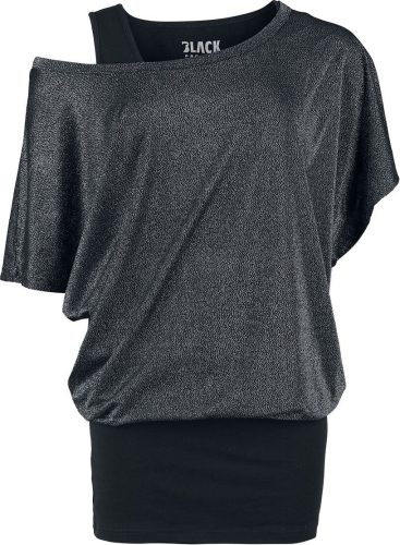 Black Premium by EMP Balení 2 ks - tričko a top s třpytkami Dámské tričko černá