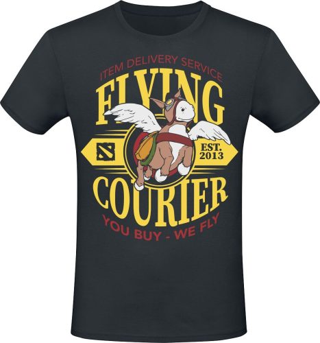DOTA 2 Flying Courier Tričko černá