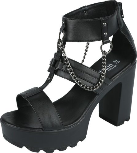 Gothicana by EMP High Heels With Chains And Rivets Vysoké podpatky černá
