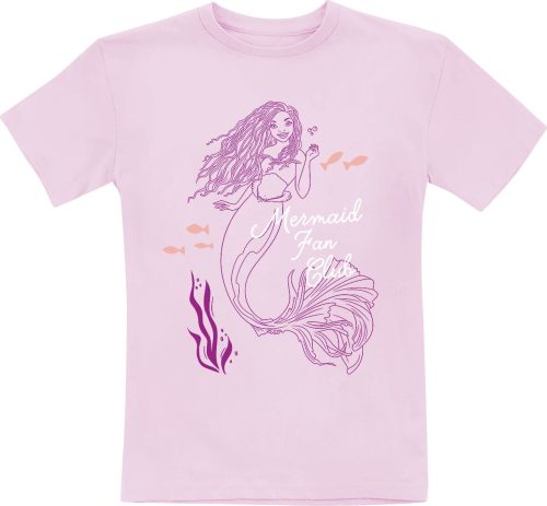 Ariel - Malá mořská víla Mermaid Fan Club detské tricko světle růžová