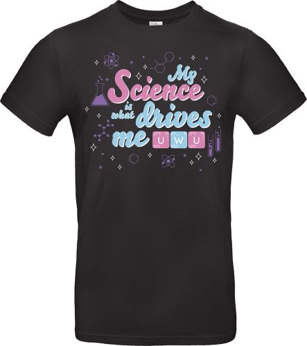 Sprüche UwU Science Tričko černá