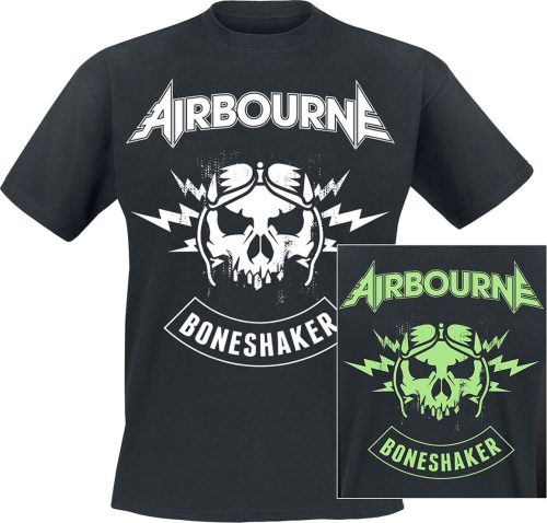 Airbourne Boneshaker Glow Tričko černá