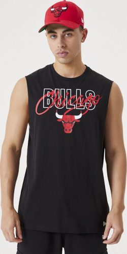 New Era - NBA Tričko Script - Chicago Bulls bez rukávů Tank top černá