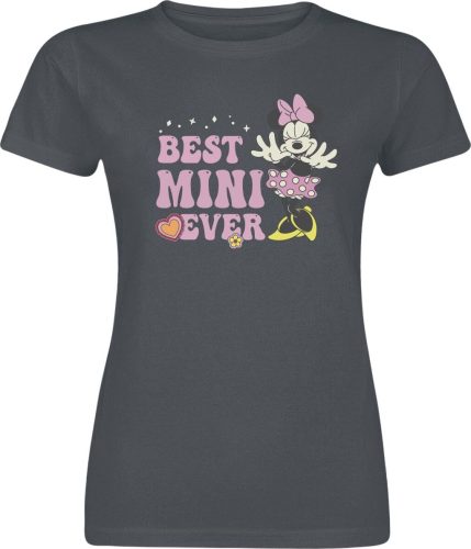 Mickey & Minnie Mouse Best Minnie Ever Dámské tričko šedá