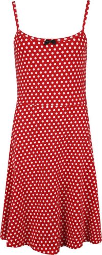 Pussy Deluxe Dotties Classic Dress Šaty cervená/bílá