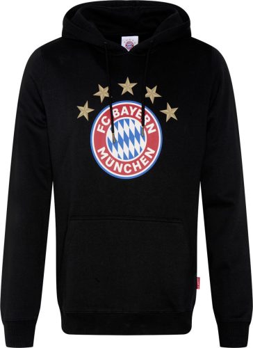 FC Bayern München Logo Mikina s kapucí černá