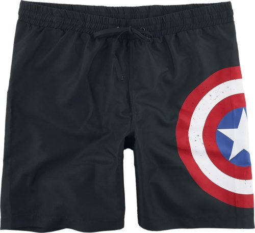 Captain America Shield Pánské plavky černá