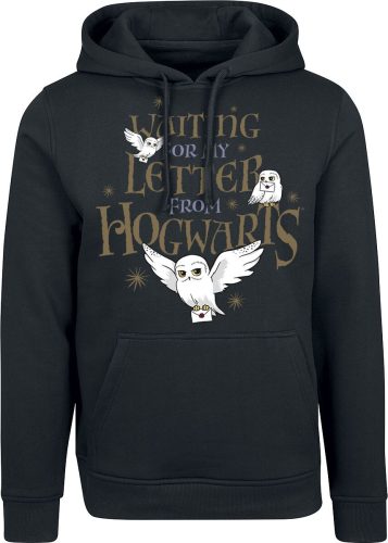 Harry Potter Hogwarts Letter Mikina s kapucí černá