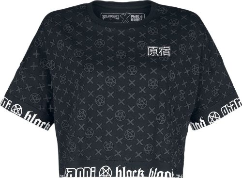 Black Blood by Gothicana Cropped tričko Phat Kandi X Black Blood by Gothicana Dámské tričko černá