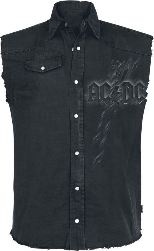 AC/DC Back In Black Torn Košile bez rukávu černá