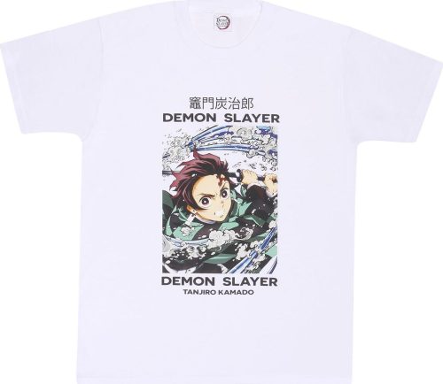 Demon Slayer Whirlpool Tričko bílá