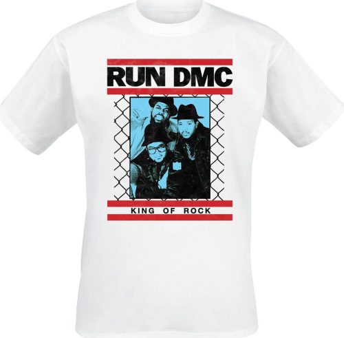 Run DMC King of Rock Fence Tričko bílá