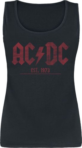 AC/DC Est. 1973 Dámský top černá