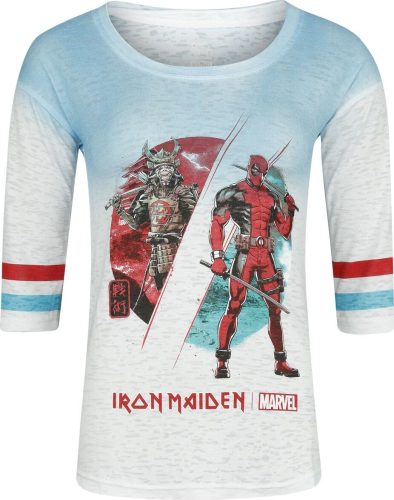 Iron Maiden Iron Maiden x Marvel Collection - Samurai Comp Dámské tričko bílá/tyrkysová