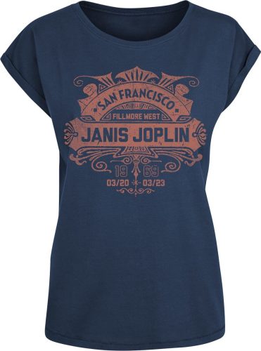 Janis Joplin San Francisco 1966 Dámské tričko námořnická modrá