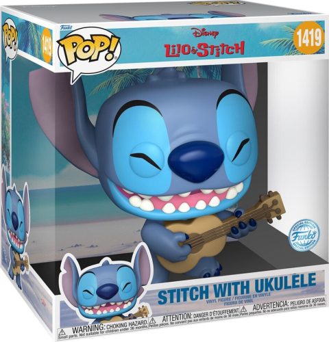 Lilo & Stitch Stitch with Ukulele (Jumbo Pop!) Vinyl Figur 1419 Sberatelská postava standard