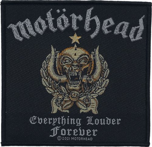 Motörhead Everthing Louder Forever nášivka cerná/zlatá