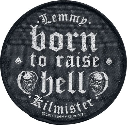 Motörhead Lemmy Kilmister - Born to raise hell nášivka cerná/bílá