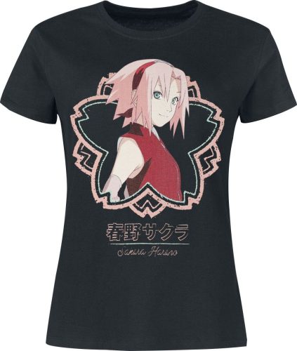 Naruto Sakura Cherry Love Dámské tričko černá
