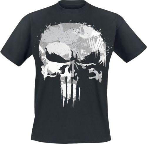 The Punisher Skull Logo Tričko černá