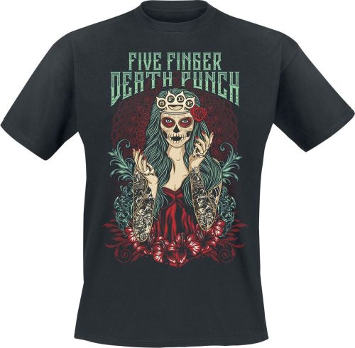 Five Finger Death Punch Lady Muerta Tričko černá