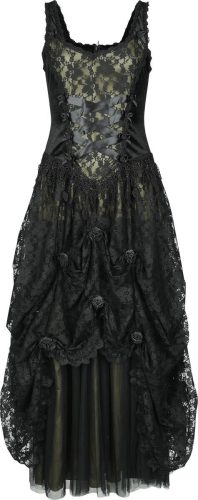 Sinister Gothic Gotické šaty Šaty cerná/zelená