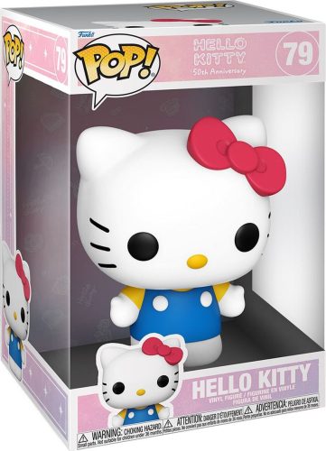 Hello Kitty Vinylová figurka č.79 Hello Kitty (50th Anniversary) (Jumbo POP!) Sberatelská postava vícebarevný