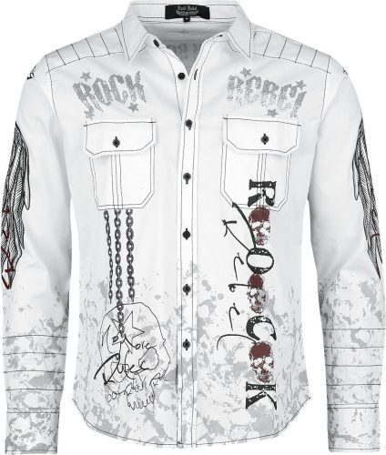 Rock Rebel by EMP Košile s potisky Rock Rebel Košile bílá