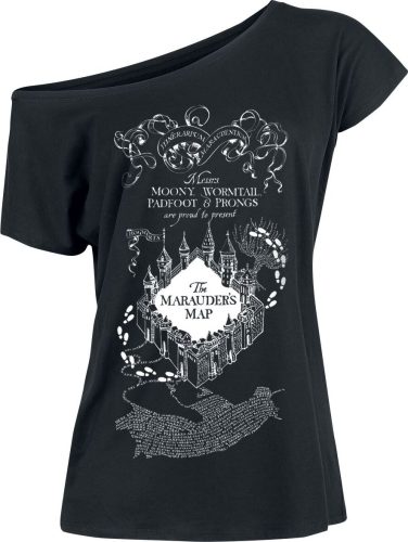 Harry Potter Marauder's Map Dámské tričko černá