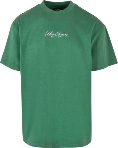 Urban Classics Oversized tričko s výšivkou Tričko zelená
