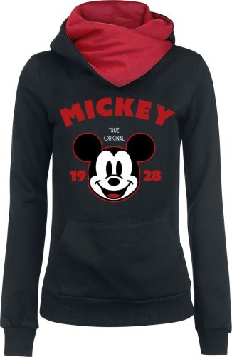 Mickey & Minnie Mouse Red Original Dámská mikina s kapucí cerná/cervená