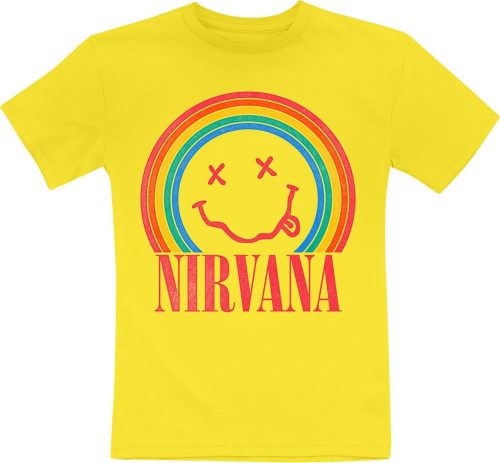Nirvana Kids - Rainbow detské tricko žlutá