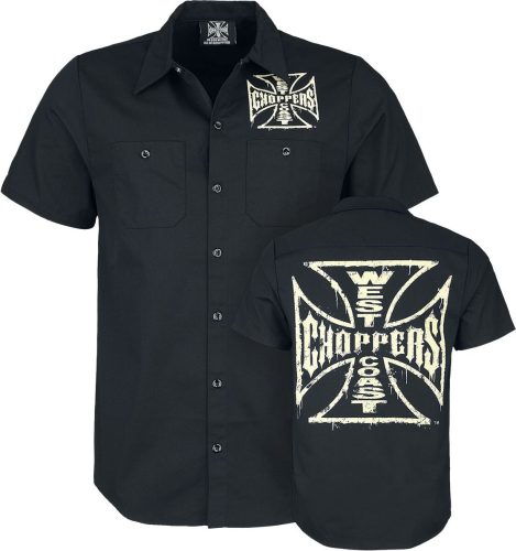 West Coast Choppers Distressed OG Logo Pracovní košile černá