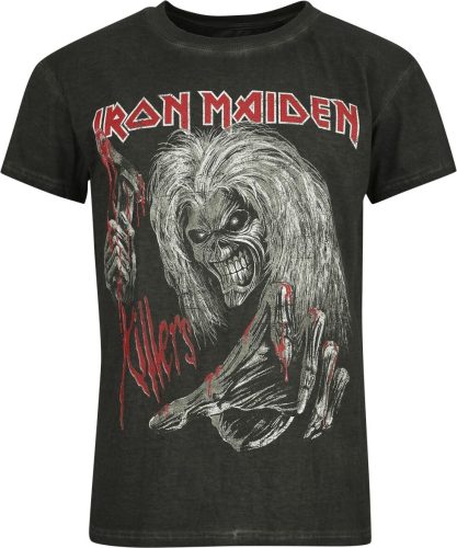Iron Maiden Eddie Kills Again Tričko antracitová