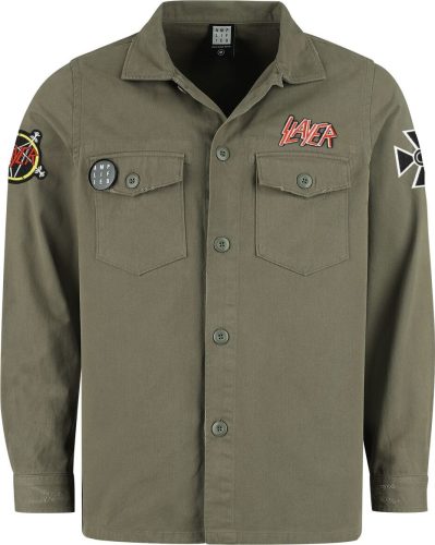 Slayer Slayer Military Shirt - Shacket Košile khaki