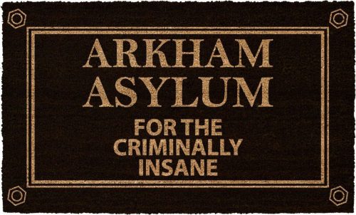 Batman Arkham Asylum Rohožka cerná/béžová