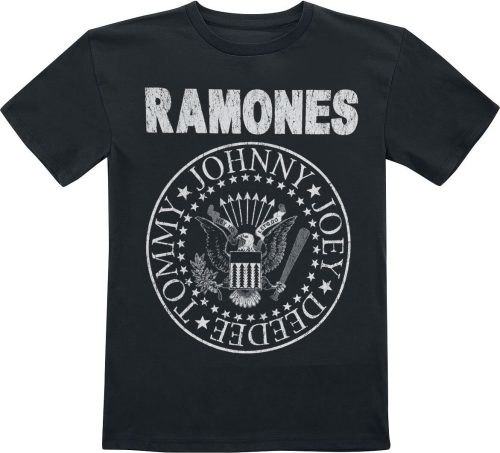 Ramones Kids - Seal Hey Ho Lets Go Backprint detské tricko černá